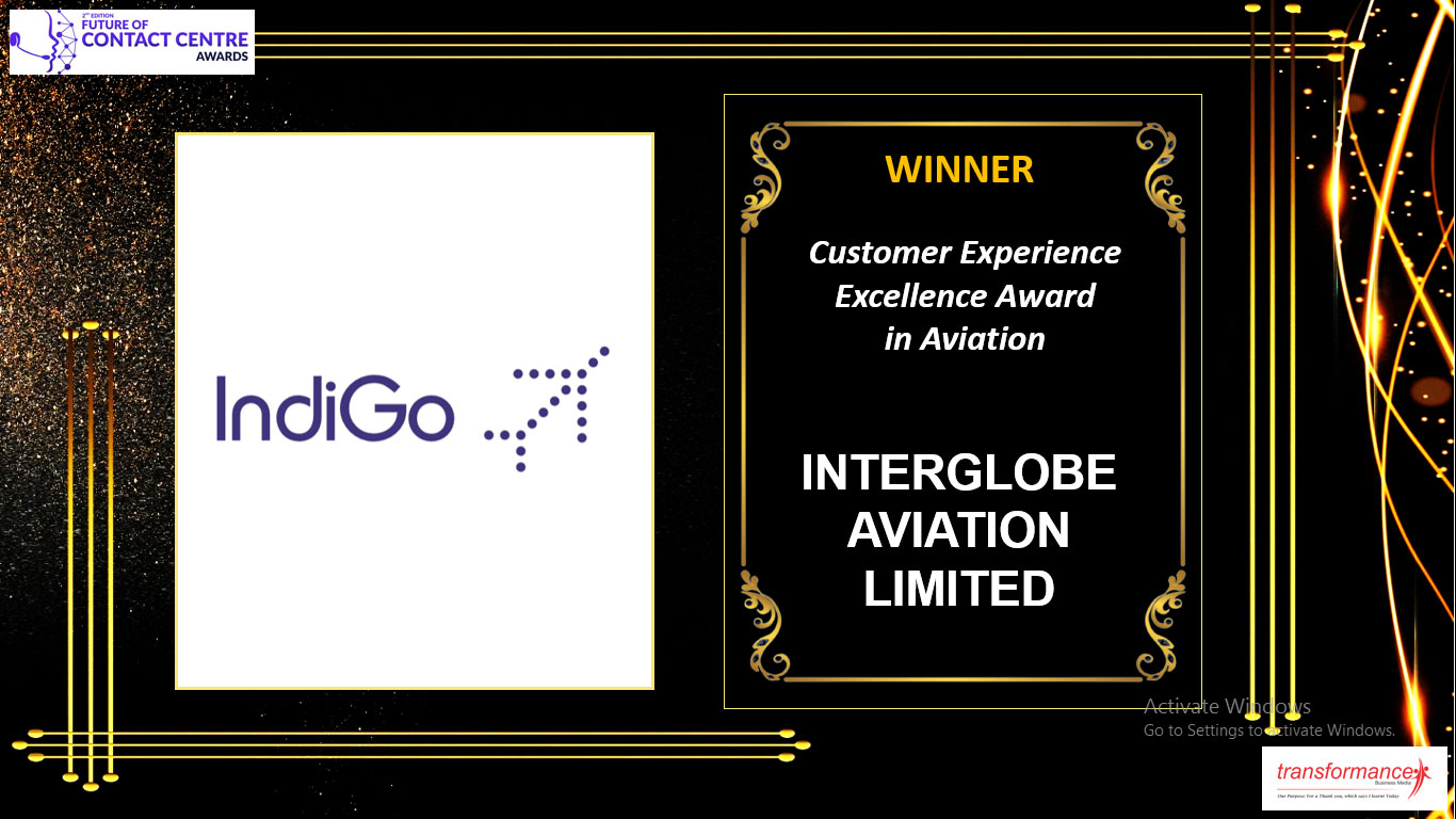 Customer Experience Excellence Award In Aviation